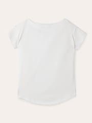 Blanco - Boden Supersoft Boat Neck T-Shirt - Imagen 5 de 5