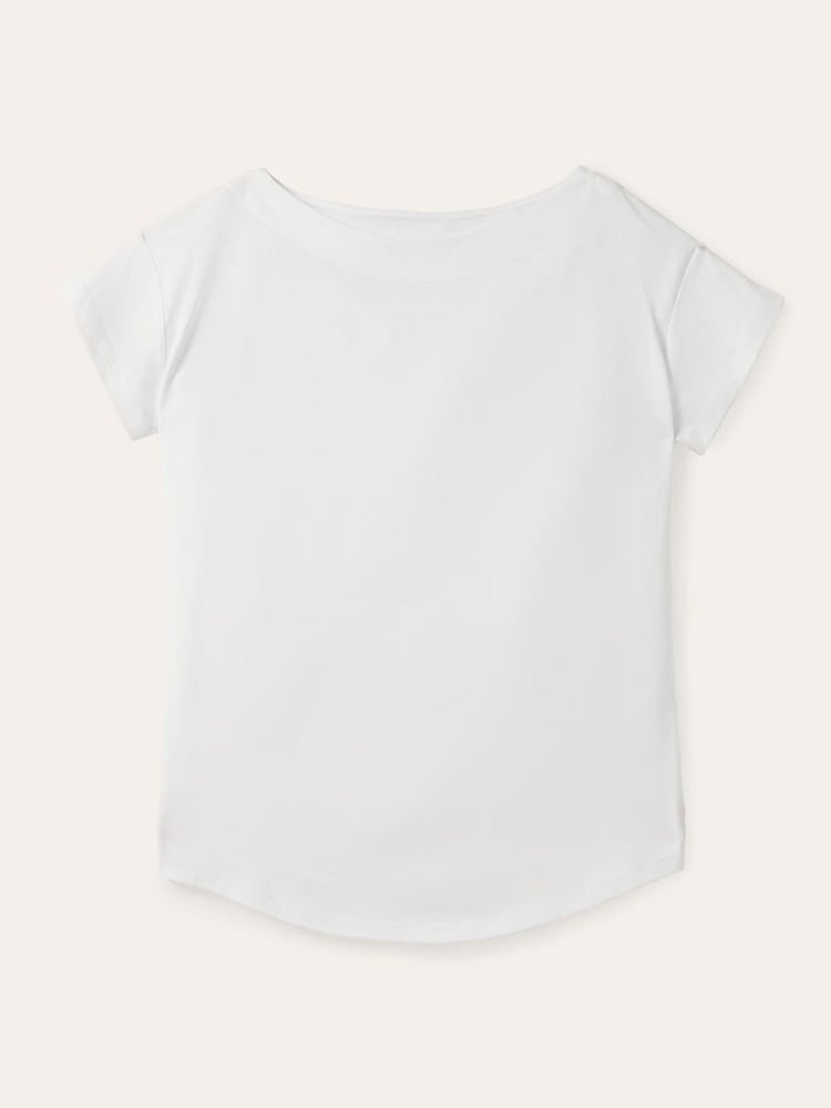 Blanco - Boden Supersoft Boat Neck T-Shirt - Imagen 5 de 5