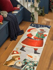 Red Washable Santa Runner - Image 1 of 5