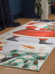 Red Washable Santa Runner - Image 2 of 5