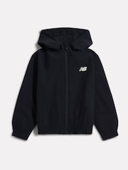 New Balance Black Essential Full Zip Hoodie - Image 1 of 4