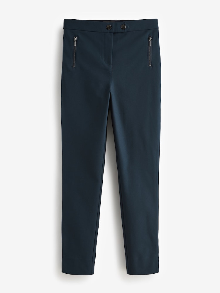 Marineblau/blau - Skinny-Hose mit Reißverschluss - Bild 4 von 4