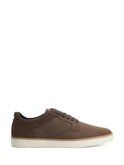 Dune London Brown Teo Trainers - Image 1 of 5