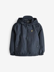 Lyle & Scott Navy Blue Boys Hooded Jacket - Image 3 of 6