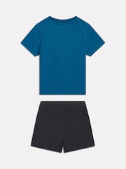 Ensemble t-shirt et short New Balance à motif superposé - Image 2 sur 4
