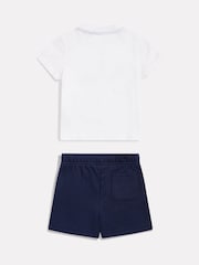 New Balance Blue 9060 Collage Graphic T-Shirt & French Terry Shorts Set - Image 2 of 3