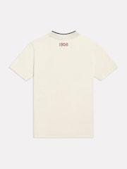 New Balance Cream Linear V-Neck T-Shirt - Image 2 of 3