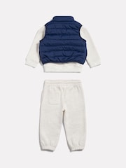 New Balance Grey Crew neck Joggers & Gilet Set 3 Piece - Image 2 of 6