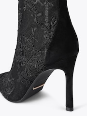 Carvela Black Claudia Lace Knee Boots - Image 4 of 4