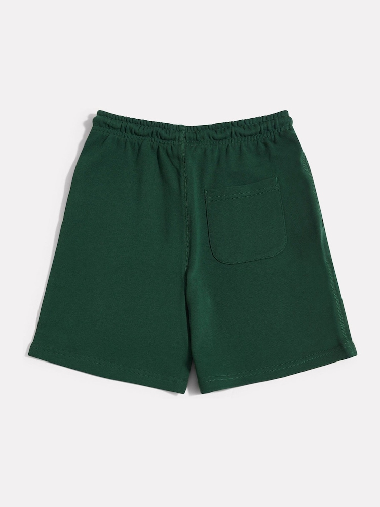 Vert - New Balance French terry Small Logo Shorts - Image 2 de 3