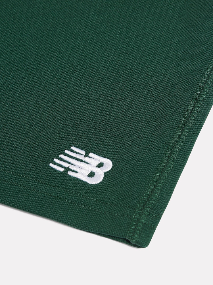 Vert - New Balance French terry Small Logo Shorts - Image 3 de 3