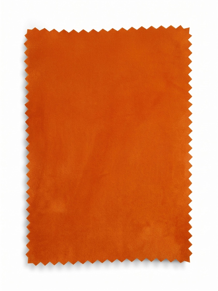 Soft Velvet Orange Lucca Swivel Accent Chair - Image 9 of 9