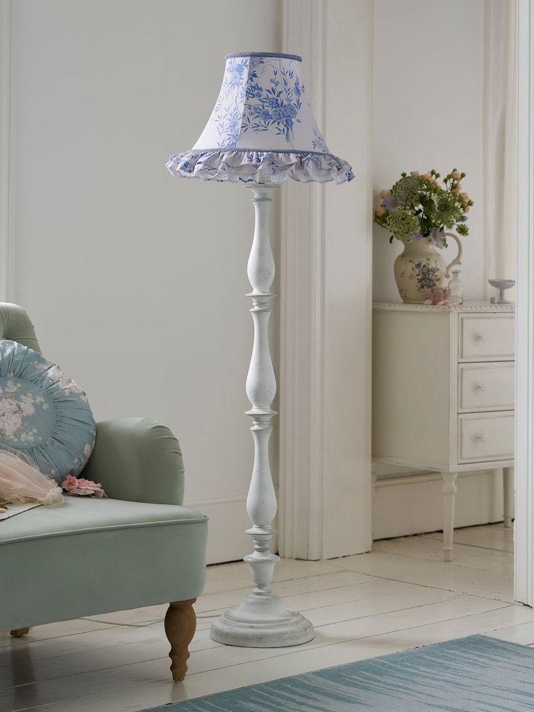 Shabby Chic by Rachel Ashwell® White Delilah Floor Lamp - Image 2 of 7