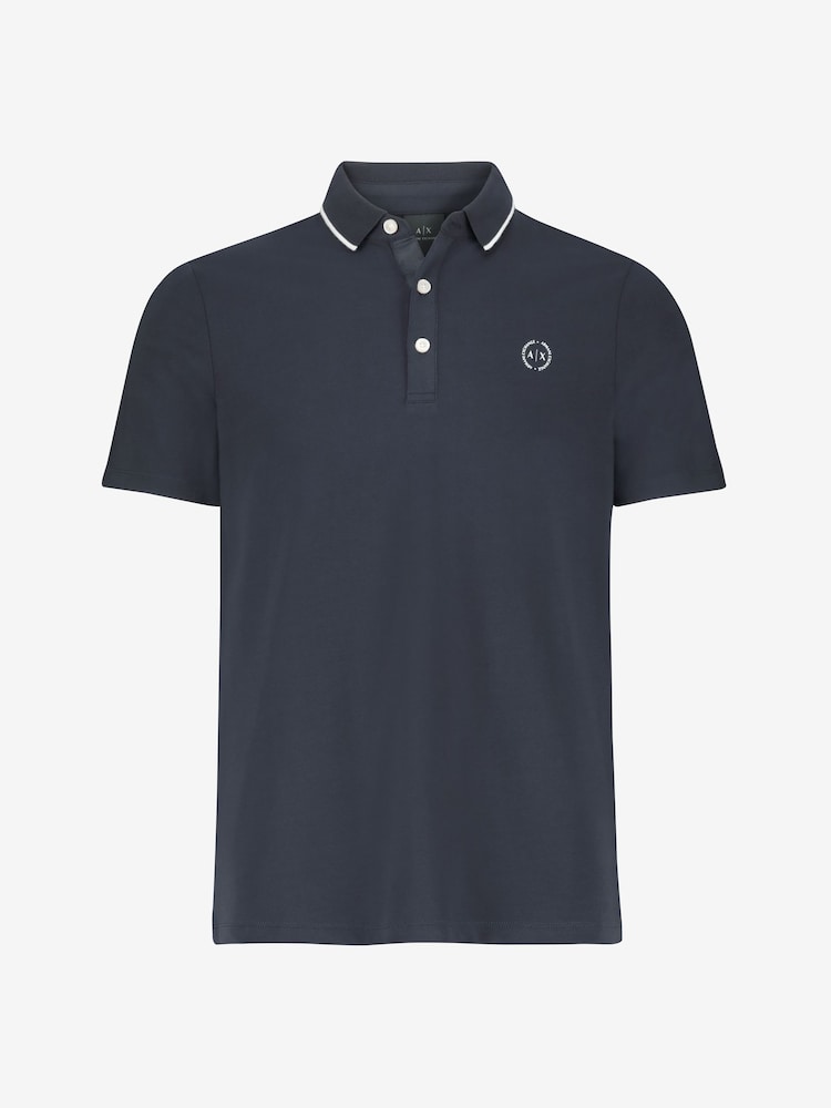 Armani Exchange Tipped Polo Shirt - Image 4 of 4