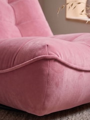 Soft Velvet Candy Pink Lucca Swivel Accent Chair - Image 2 of 8