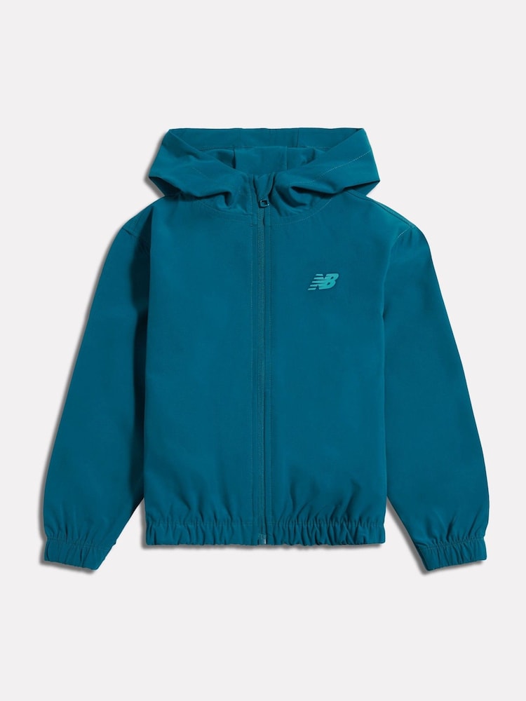 New Balance Blue Essential Full Zip Hoodie - Image 1 of 3 New Balance Blue Essential Full Zip Hoodie - Image 1 of 3