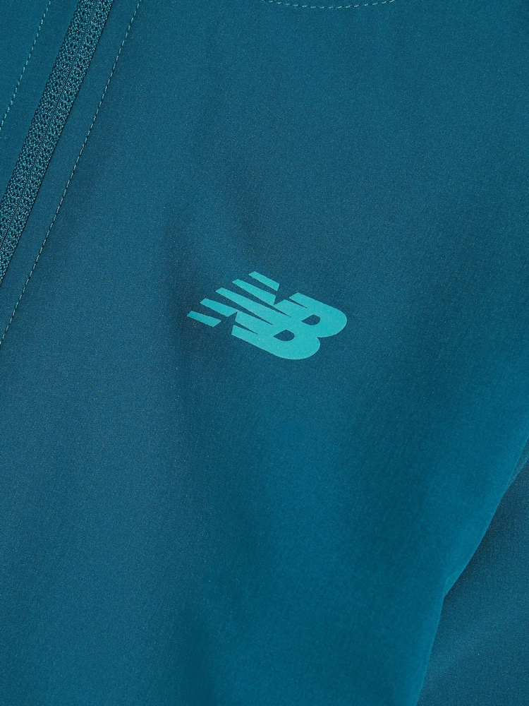 New Balance Blue Essential Full Zip Hoodie - Image 3 of 3 New Balance Blue Essential Full Zip Hoodie - Image 3 of 3