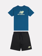New Balance футболка и шорты с логотипом комплект - Изображение 1 3