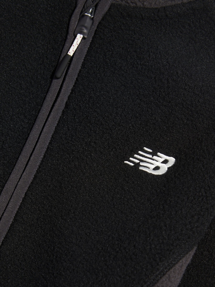 New Balance Black Borg Full Zip Funnel Jacket - Image 3 of 3