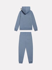 New Balance Blue French Terry Logo Hoodie Jogger Set - Image 2 of 6