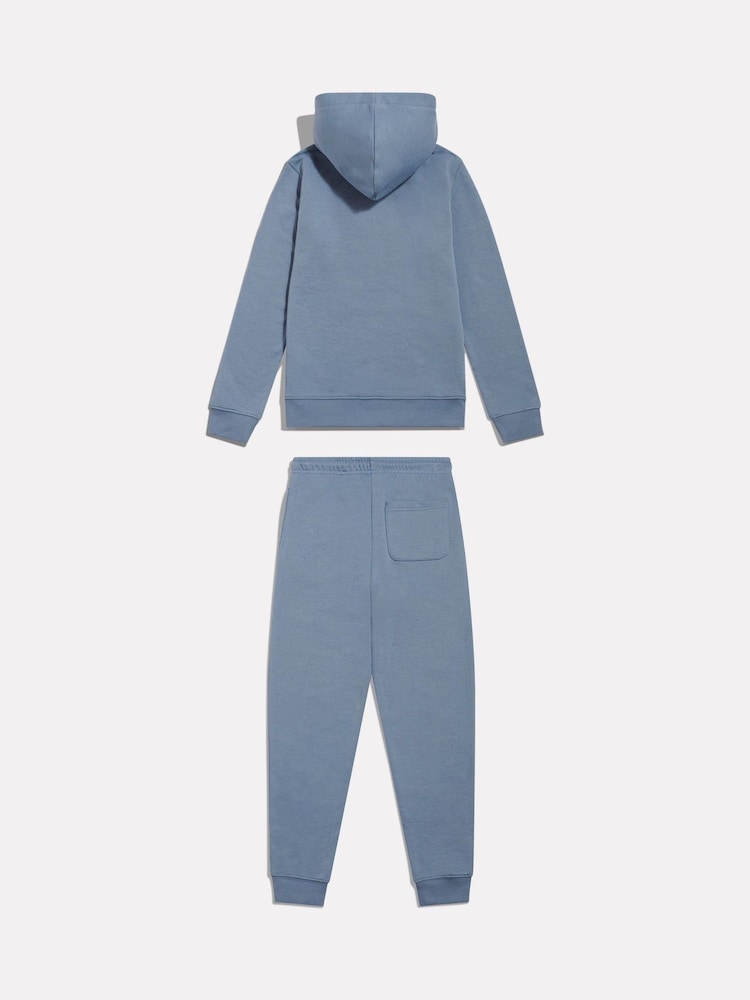 New Balance Blue French Terry Logo Hoodie Jogger Set - Image 2 of 6 New Balance Blue French Terry Logo Hoodie Jogger Set - Image 2 of 6