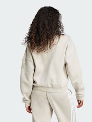 adidas Cream Essentials Contemporary Logo Bomber Jacket - Image 2 of 7