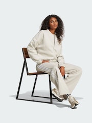 adidas Cream Essentials Contemporary Logo Bomber Jacket - Image 4 of 7