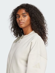 adidas Cream Essentials Contemporary Logo Bomber Jacket - Image 5 of 7
