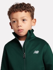 New Balance Green Full Zip Funnel Jackets & Joggers Set - Image 4 of 10
