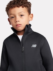 New Balance Black Full Zip Funnel Jackets & Joggers Set - Image 4 of 10