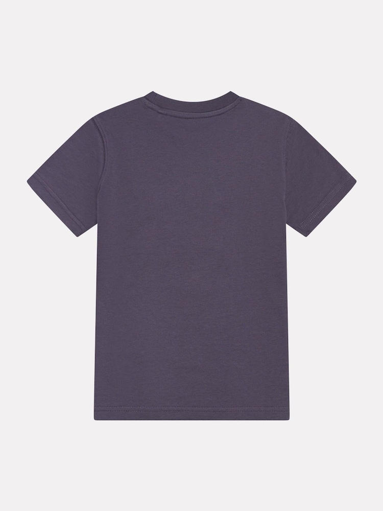 New Balance Grey Jersey Stacked Logo T-Shirt - Image 2 of 3 New Balance Grey Jersey Stacked Logo T-Shirt - Image 2 of 3