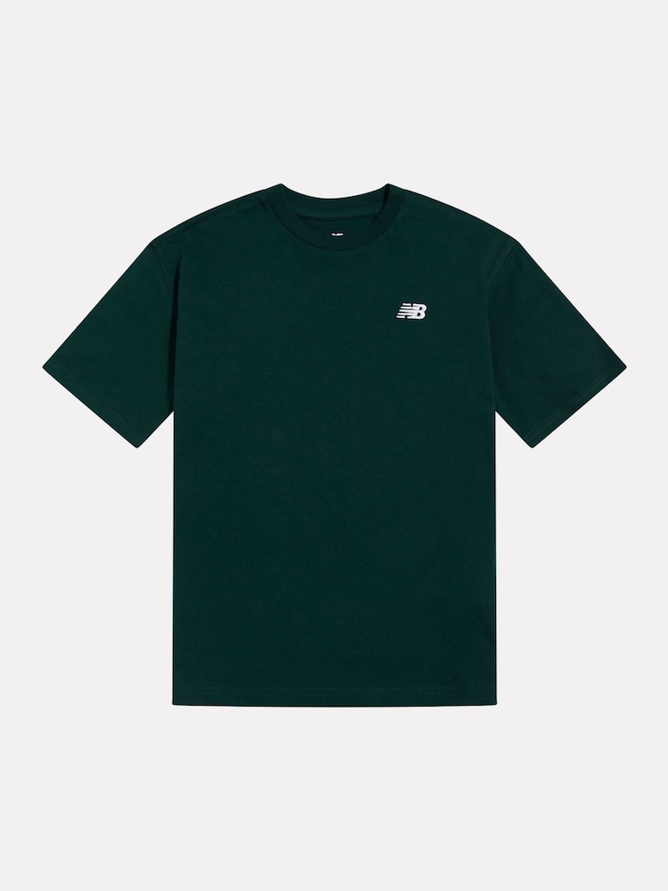 New Balance Green Jersey Small Logo T-Shirt - Image 1 of 3
