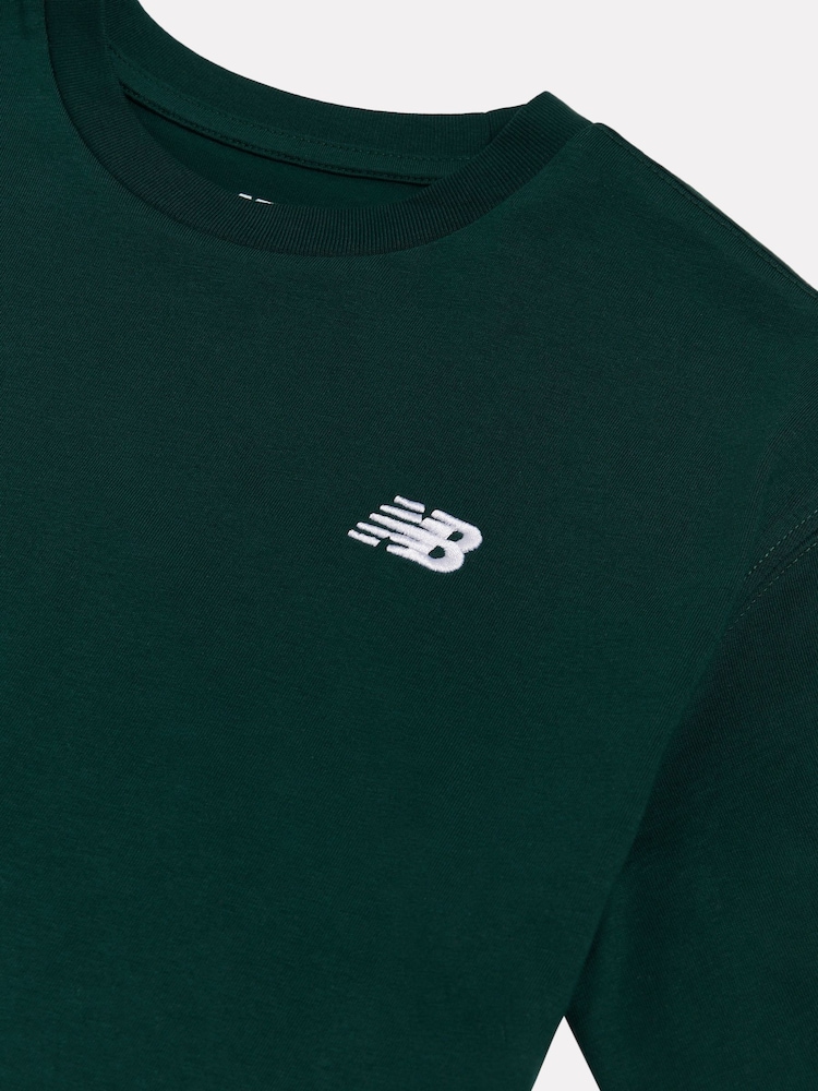New Balance Green Jersey Small Logo T-Shirt - Image 3 of 3