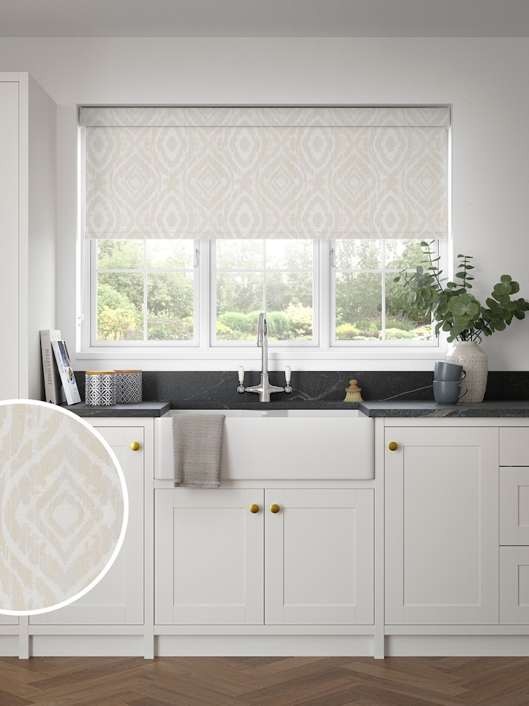 Chalk White Saville Made to Measure Blackout Roller Blind - Image 1 of 6
