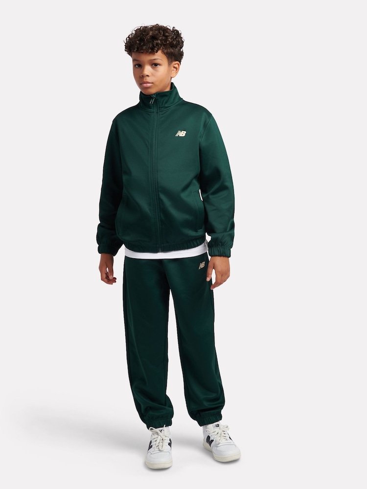 New Balance Green Quarter Zip Funnel & Joggers Set - Image 1 of 10 New Balance Green Quarter Zip Funnel & Joggers Set - Image 1 of 10
