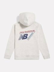 New Balance White Athletics Running Graphic Hoodie - Image 1 of 4