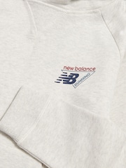 New Balance White Athletics Running Graphic Hoodie - Image 3 of 4
