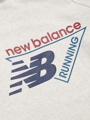 New Balance White Athletics Running Graphic Hoodie - Image 4 of 4