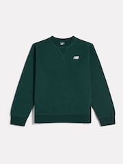 New Balance Green Small Logo Crew Sweatshirt - Image 1 of 3