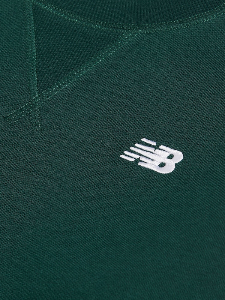 New Balance Green Small Logo Crew Sweatshirt - Image 3 of 3