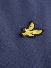 Lyle & Scott Dark Navy Cotton Long Sleeve T-Shirt - Image 6 of 6