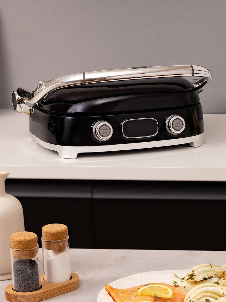 Smeg Black 50’s Style Multiuse Grill - Image 1 of 9 Smeg Black 50’s Style Multiuse Grill - Image 1 of 9