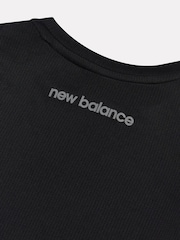 Svart - New Balance Basisplagg Athletic t-skjorte - Bilde 4 av 4