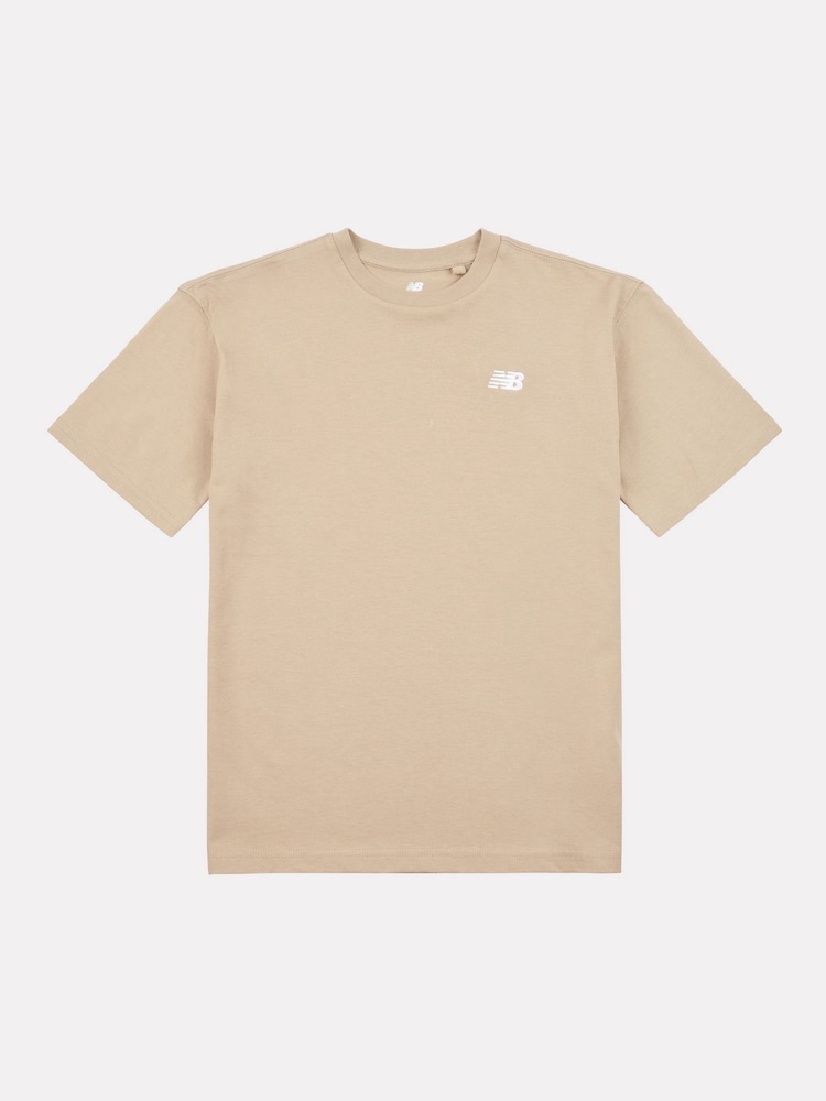 大地色 - New Balance Jersey Small Logo T 恤 - 圖片 1，共 3