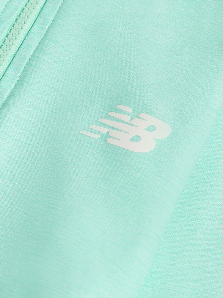 Žalia - „New Balance Athletics“ sportinė palaidinė su užtrauktuku ir piltuvėlio formos užtrauktuku - 3 paveikslėlis iš 3
