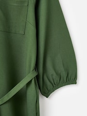 Oliver Bonas Green Frill Collar Mini Shirt Dress - Image 7 of 8