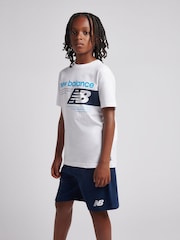 Футболка с принтом New Balance Athletics & комплект шорт - Изображение 2 8