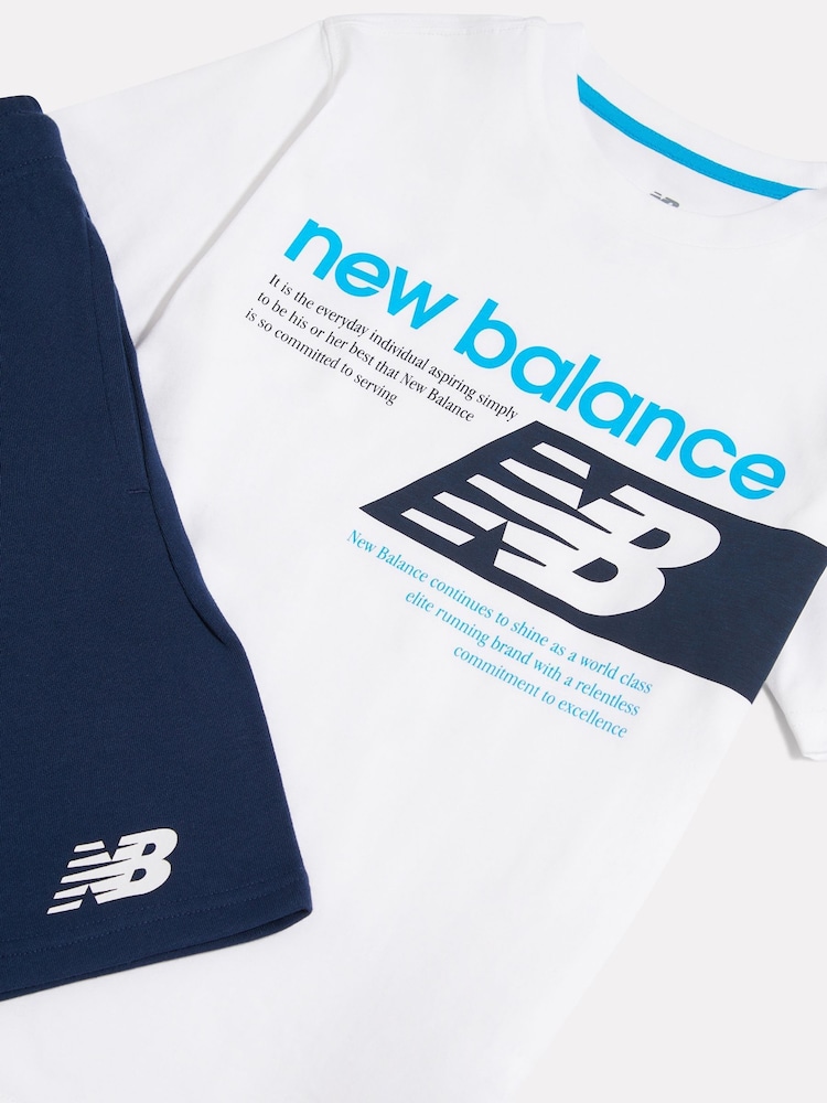Футболка с принтом New Balance Athletics & комплект шорт - Изображение 8 8 Футболка с принтом New Balance Athletics & комплект шорт - Изображение 8 8