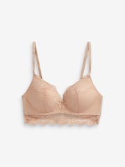 Pink Pad Non Wire Lace Bra - Image 1 of 2
