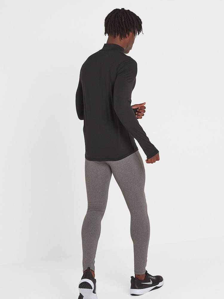 Tog 24 Black Snowdon Thermal Quarter Zip Saga T-Shirt - Image 2 of 3